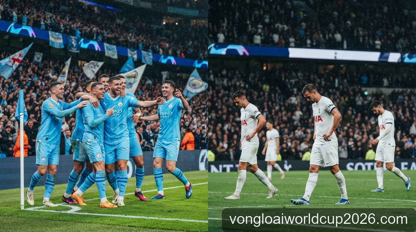 Premier League 2026/27: Man City toàn thắng, Tottenham gây sốc ở đáy bảng